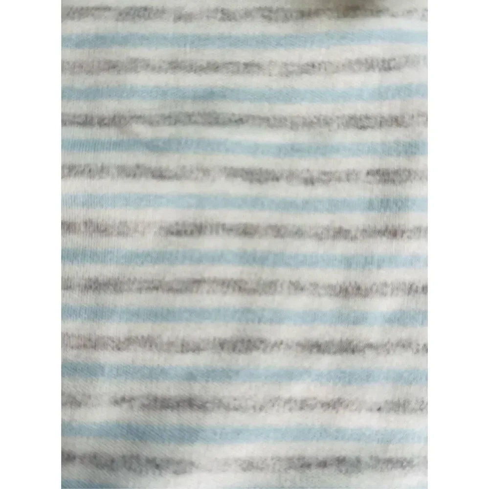 NEW Little Me Newborn Baby Blue Grey White Struped 1-piece Bundle Lot